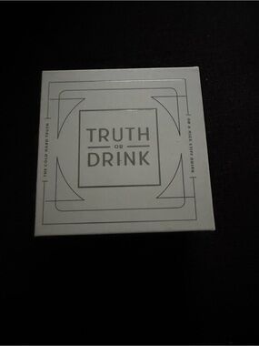 Truth or Drink Card Game - White Box